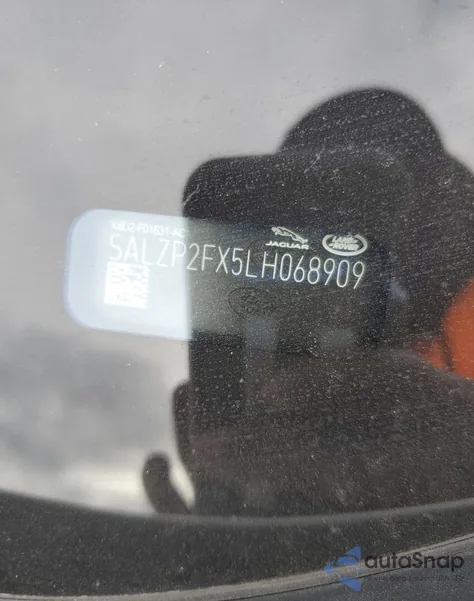 2020 Land Rover Range Rover Evoque Se z USA, uszkodzony, nr VIN SALZP2FX5LH068909